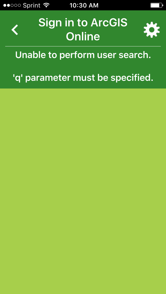 "q" Parameter error 